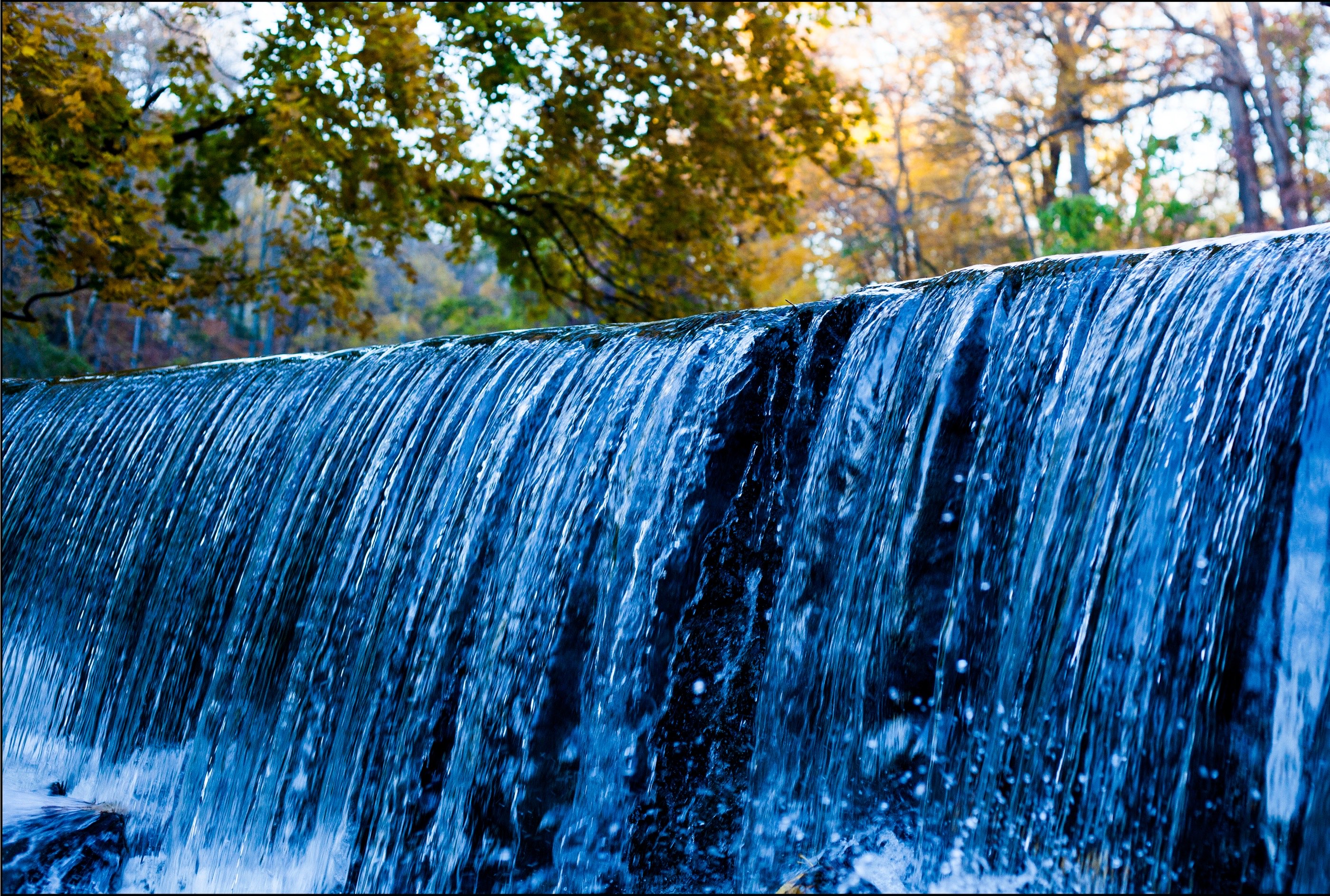 Living Water — a waterfall in autumn light